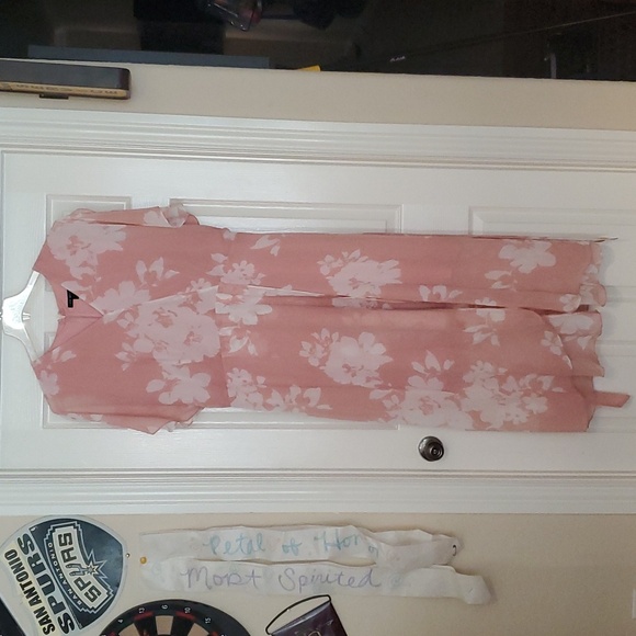 Lane Bryant Pink Asymmetrical Dress - Picture 2 of 11